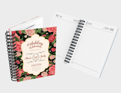 Agenda Diária A5 2026 Capa Maleável 328 Páginas 14,95x21cm (Supremo 300g Verniz Total Frente) - 4x0 - 1 unid