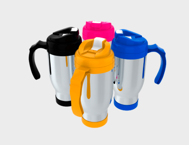 Copo Térmico em Alumínio para Sublimação 490ml  - 3 unid