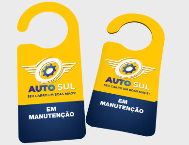 Display de Retrovisor em PVC 0,5mm Cristal Frente e Verso 8,5x20cm - 4x1 - 50 unid