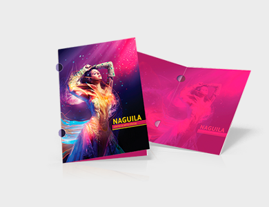 Pasta com Orelha Couchê 300g Verniz Total Frente 31x45cm - 4x0 - 5 unid