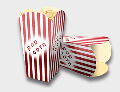 Embalagem de Pipoca Supremo 300g Sem Verniz 7x7x14,4cm - 4x0 - 500 unid