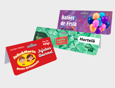 Solapa Couchê 300g Sem Verniz 9x10cm - 4x0 - 500 unid